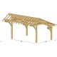 carport, bois, simple, en kit, à monter soi-même, pas cher